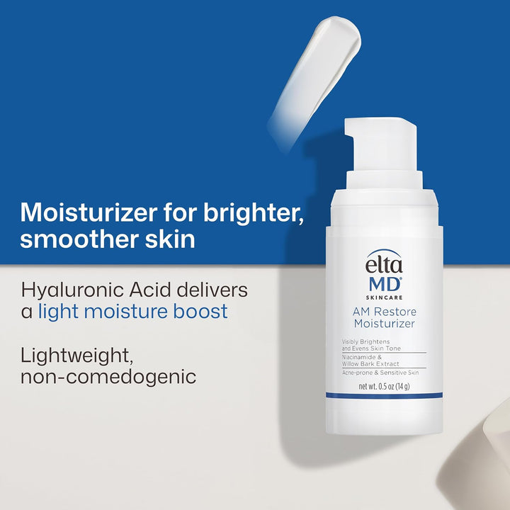 EltaMD Crema Hidratante Facial AM Restore para Mujeres y Hombres, C...