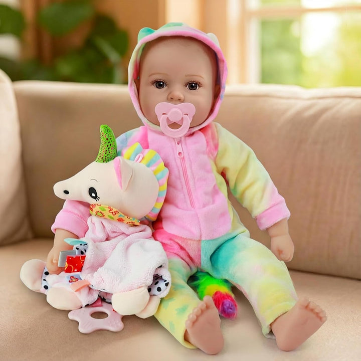 GOAROY Muñecas de bebé realistas para niña, 18 pulgadas, grande, re...