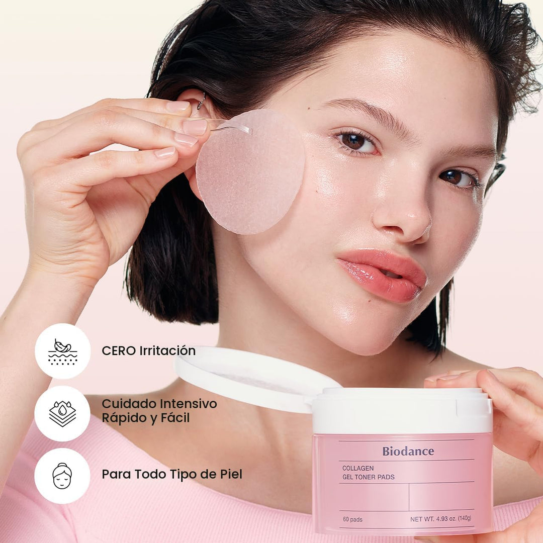 Biodance Almohadillas de tóner de gel de colágeno, minimizador de p...