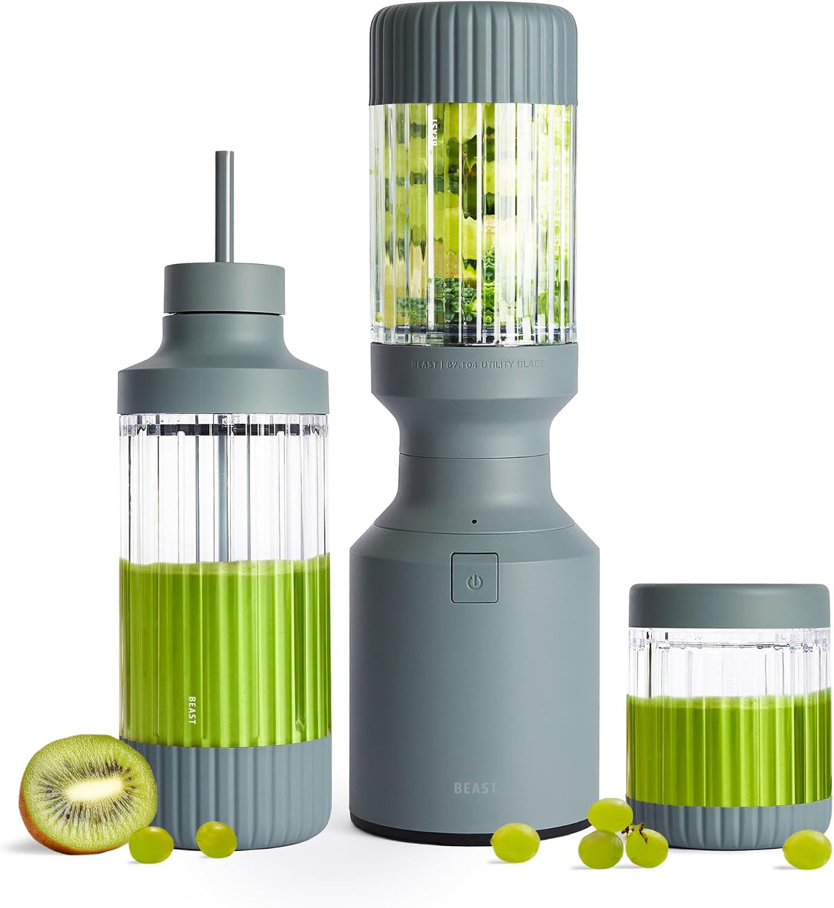 Beast Mighty 850 Plus - Licuadora personal, recipiente XL, niebla, 850 W