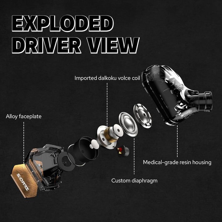 Linsoul 7Hz x Crinacle Zero:2 monitor de oído intrauditivo, IEM con...