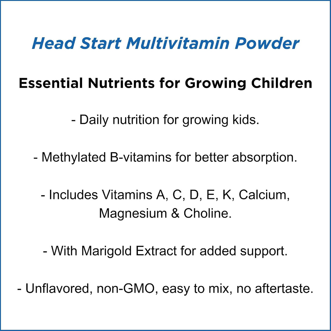 Dr. Wholeness Head Start Multivitamínico en polvo | Nutrientes esen...