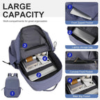 NEOREAL Mochila de viaje para laptop para hombres y mujeres, se adapta, Azul