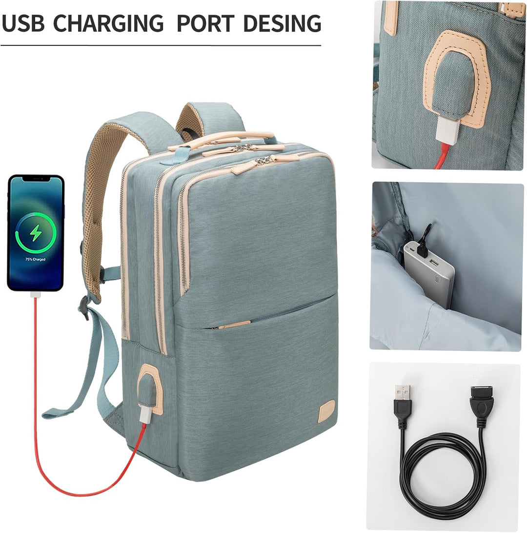 Nobleman - Mochila para portátil de viaje para hombres, resistente...