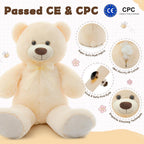 MorisMos Oso de Peluche Gigante Animal de Peluche 3 pies, 36 pulgadas, Oso de Peluche Grande para Decoración de Baby Shower, Animal de Peluche Grande y Suave Juguete de Peluche para Cumpleaños de