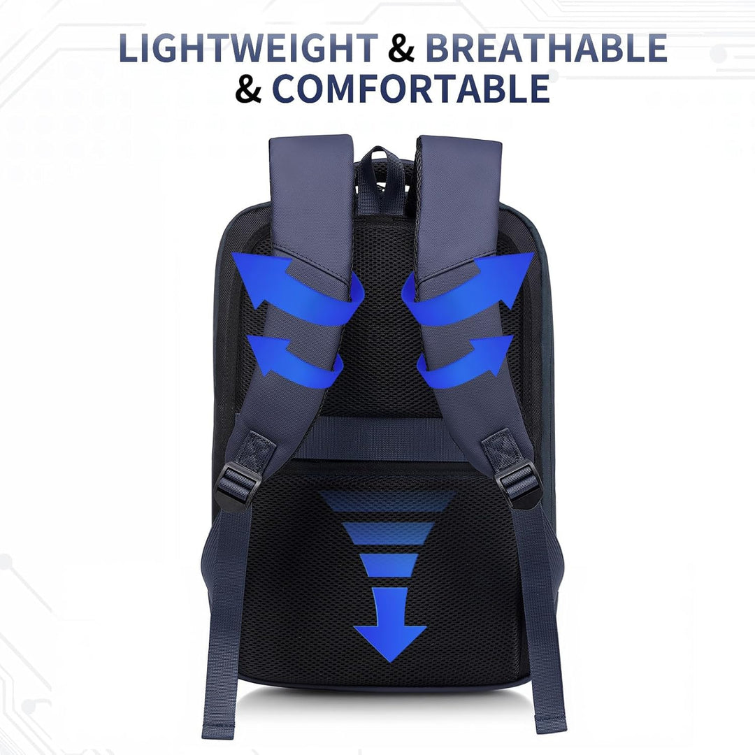 SUIKIHUM Mochila delgada a prueba de golpes para laptop para hombre...