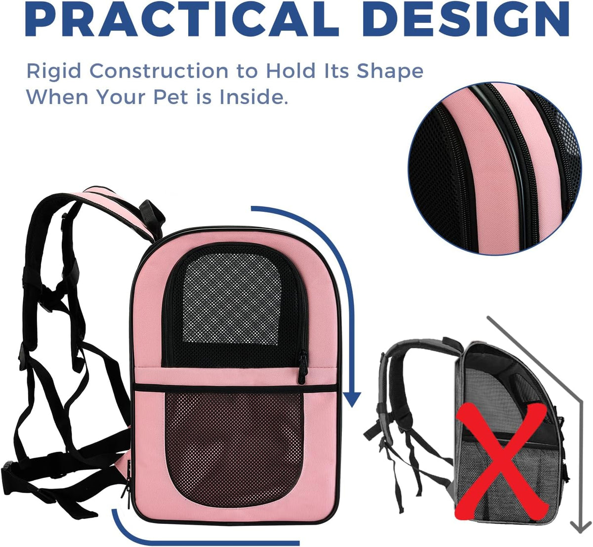 Apollo Walker - Mochila portadora para gatos, marco de soporte