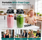 Smoothie Blender Grinder Combo, Licuadora de mostrador para smoothies y batidos