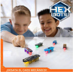 HEX BOTS Paquete de 6 nanos con 2 nanos intermitentes, juguetes sensoriales