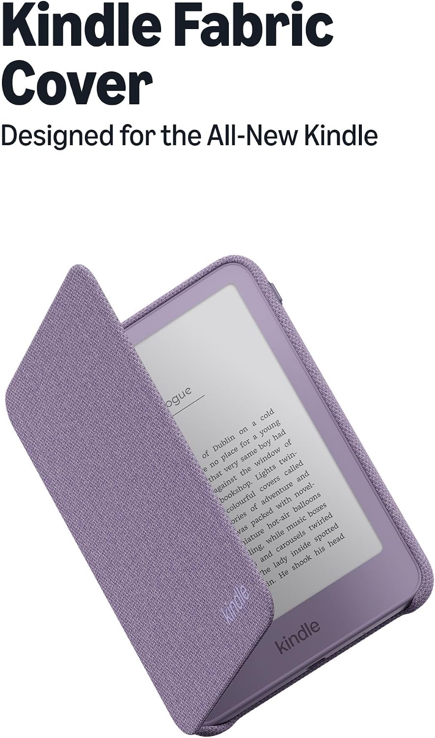 Nueva funda para Amazon Kindle. Delgada y liviana, estuche protector plegable. Tela tejida
