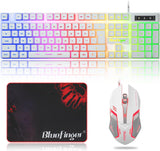 Conjunto de teclado y ratón RGB para juegos BlueFinger con retroilu...
