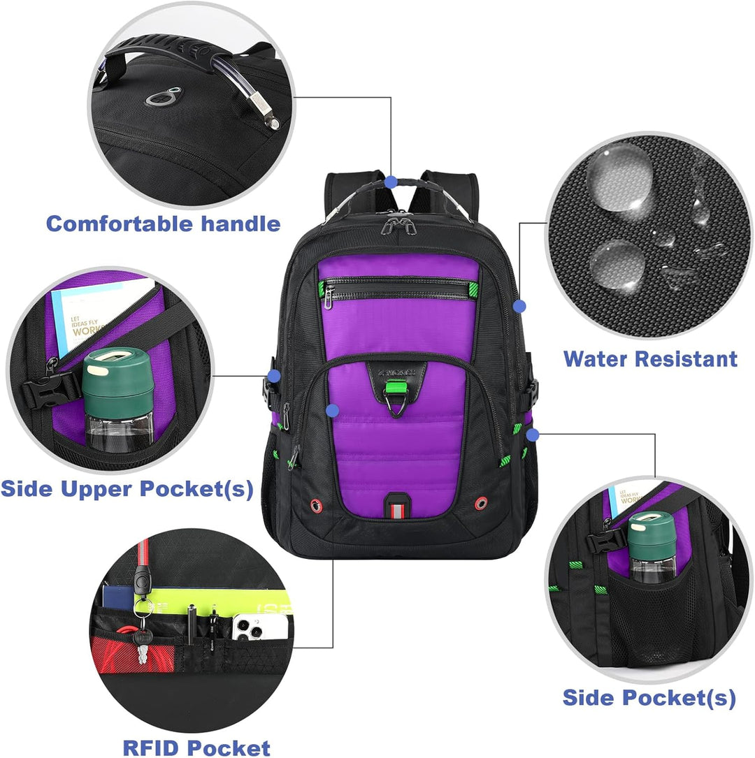 Z-MGKISS Mochila de Viaje de 52L para Mujeres, Mochila Antirrobo Gr...