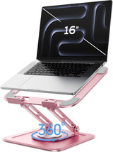 LOXP Soporte ajustable para laptop, soporte para computadora con ba...