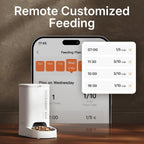 PETKIT Comedero Automático para Gatos, Comedero Automático para Perros WiFi 2.4G, Dispensador de Comida para Mascotas con Control de Aplicación y Sistema Triple Fresh-Lock, Hasta 10 Comidas al Día