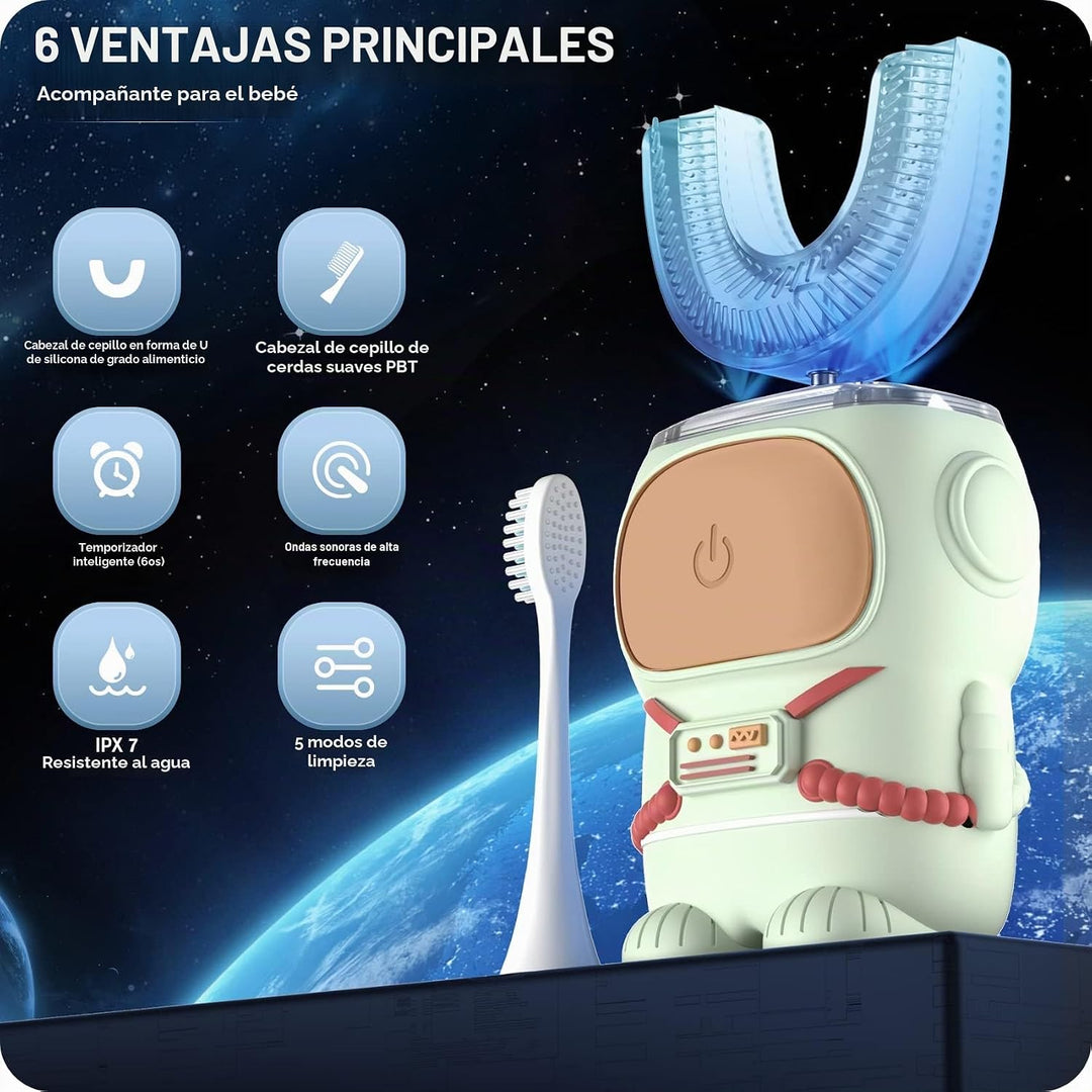 RexCodar Cepillo de dientes eléctrico ultrasónico en forma de U par...