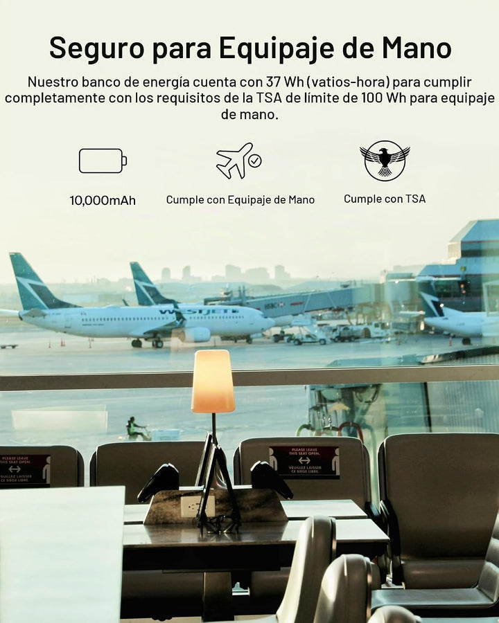 Cargador portátil Belkin, banco de energía USB C de 10,000 mAh con...