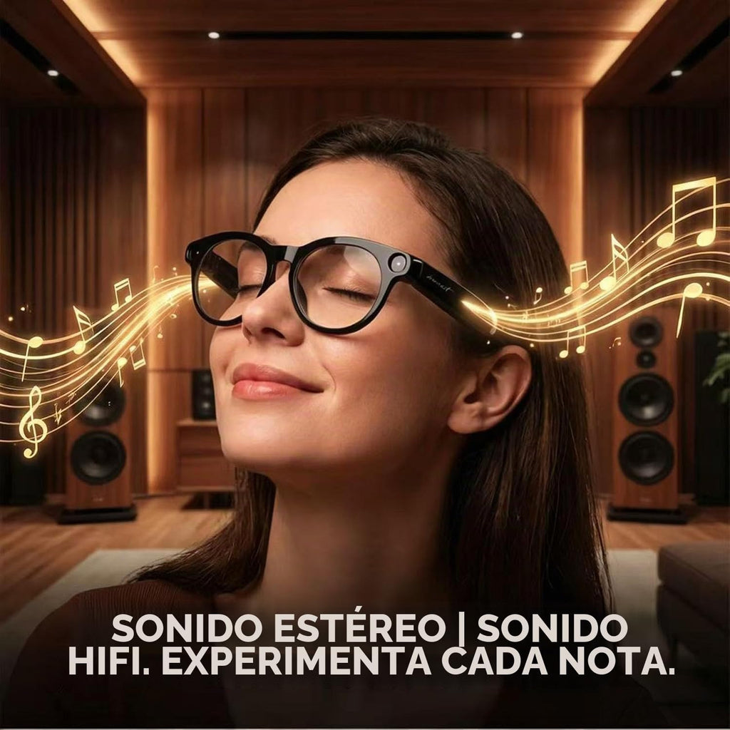 Gafas inteligentes AI con cámara, gafas de sol de grabación de video