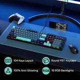 Redragon K582 SE - Teclado para juegos RGB con cable, teclado mecán...