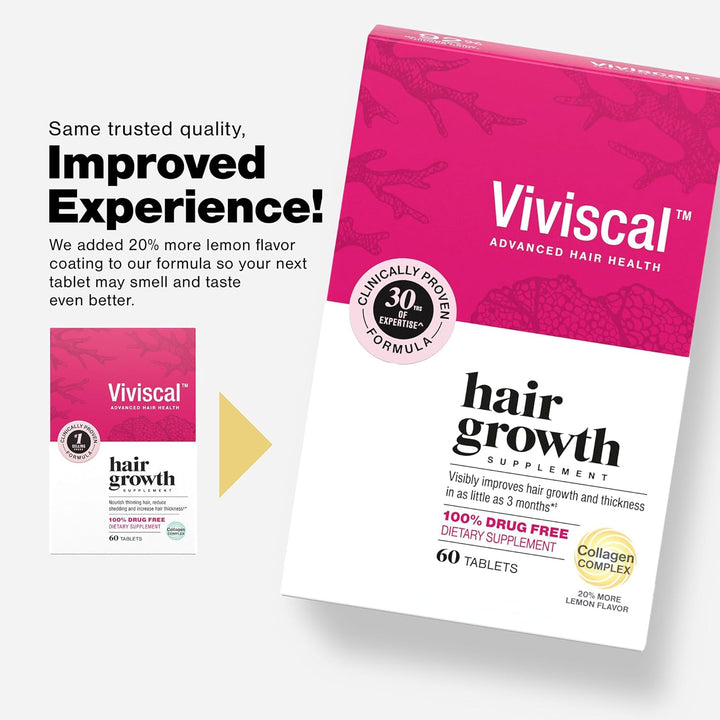 Viviscal - Suplementos para el crecimiento del cabello para mujer p...