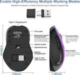 Mouse para MacBook Mouse inalámbrico Bluetooth portátil MacBook Air...