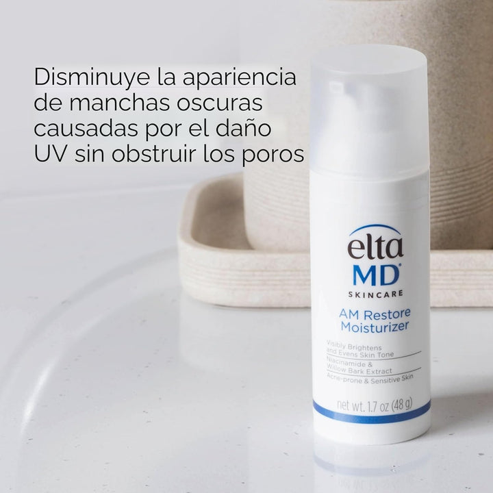 EltaMD Crema Hidratante Facial AM Restore para Mujeres y Hombres, C...