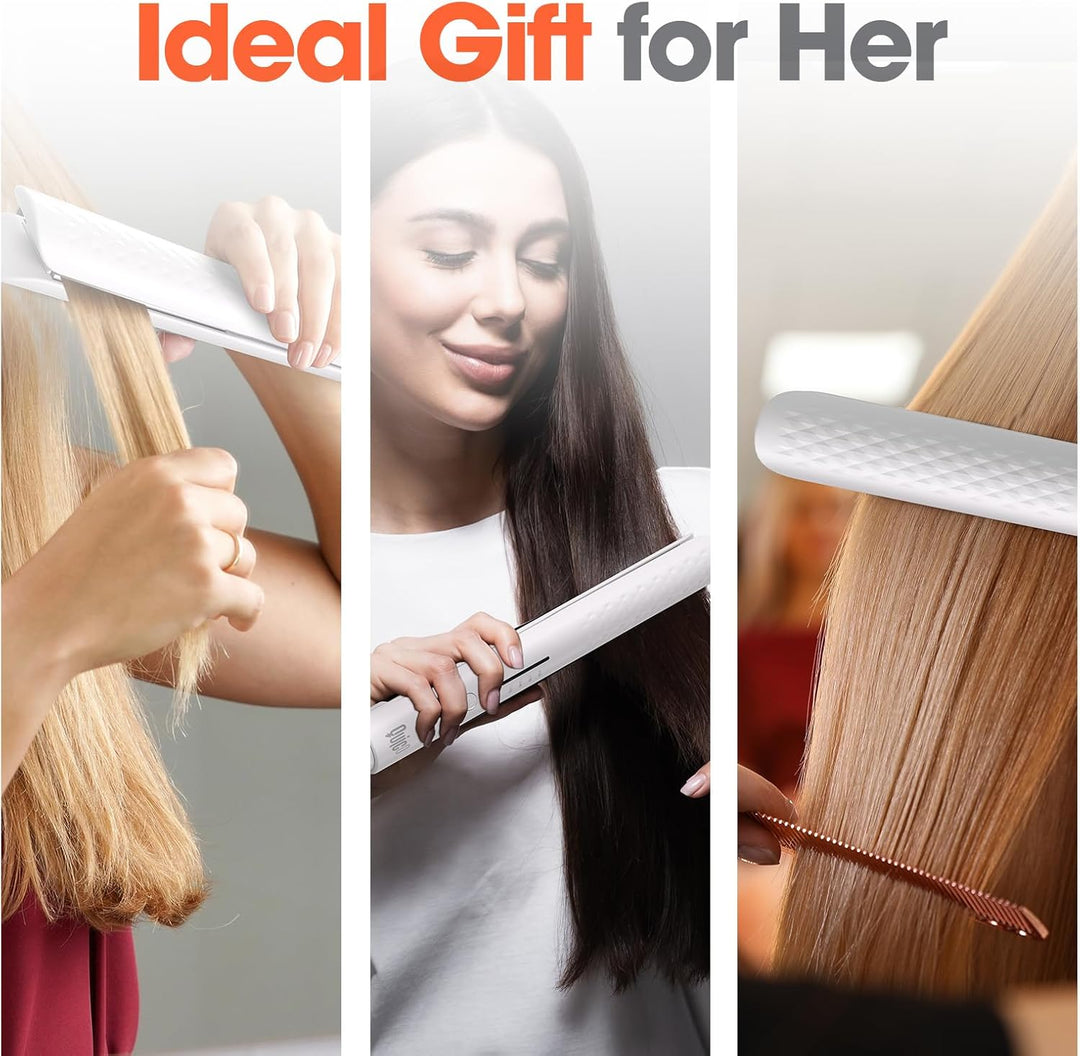 Quico Plancha para el cabello, alisadora de cabello de viaje global...