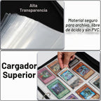 Carpeta de tarjetas coleccionables para 990 tarjetas, 9 bolsillos, diseño
