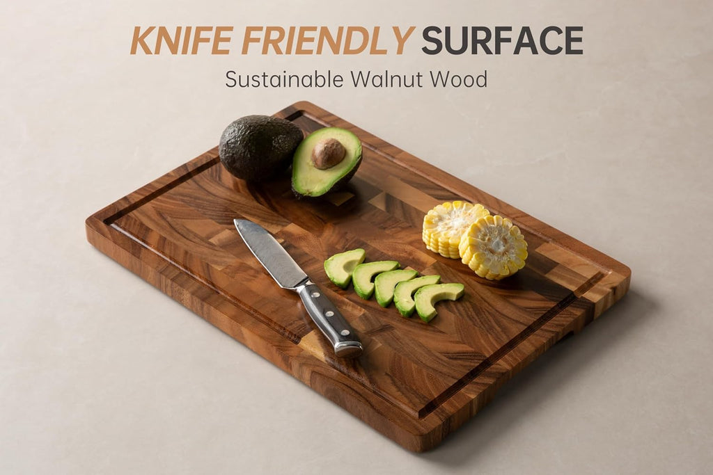Tabla de cortar de nogal para cocina, tablas de cortar de madera