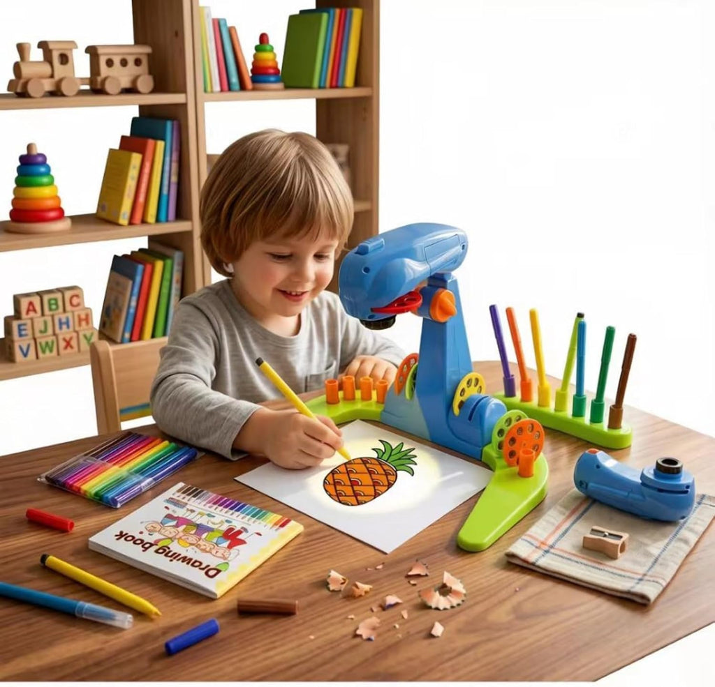 LEERFEI Smart Art Sketcher y Proyector de Dibujo - Set de Juguete para Niños de 3 a 8 años