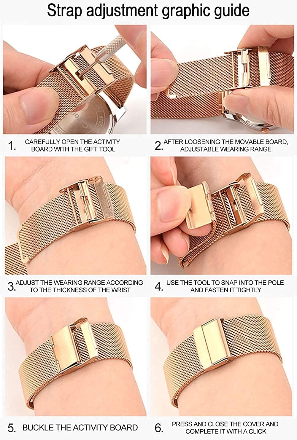 OLEVS Relojes para Mujeres y Juego de Pulseras Slim Casual Vestir Reloj de Muñeca para Dama Rosado Oro