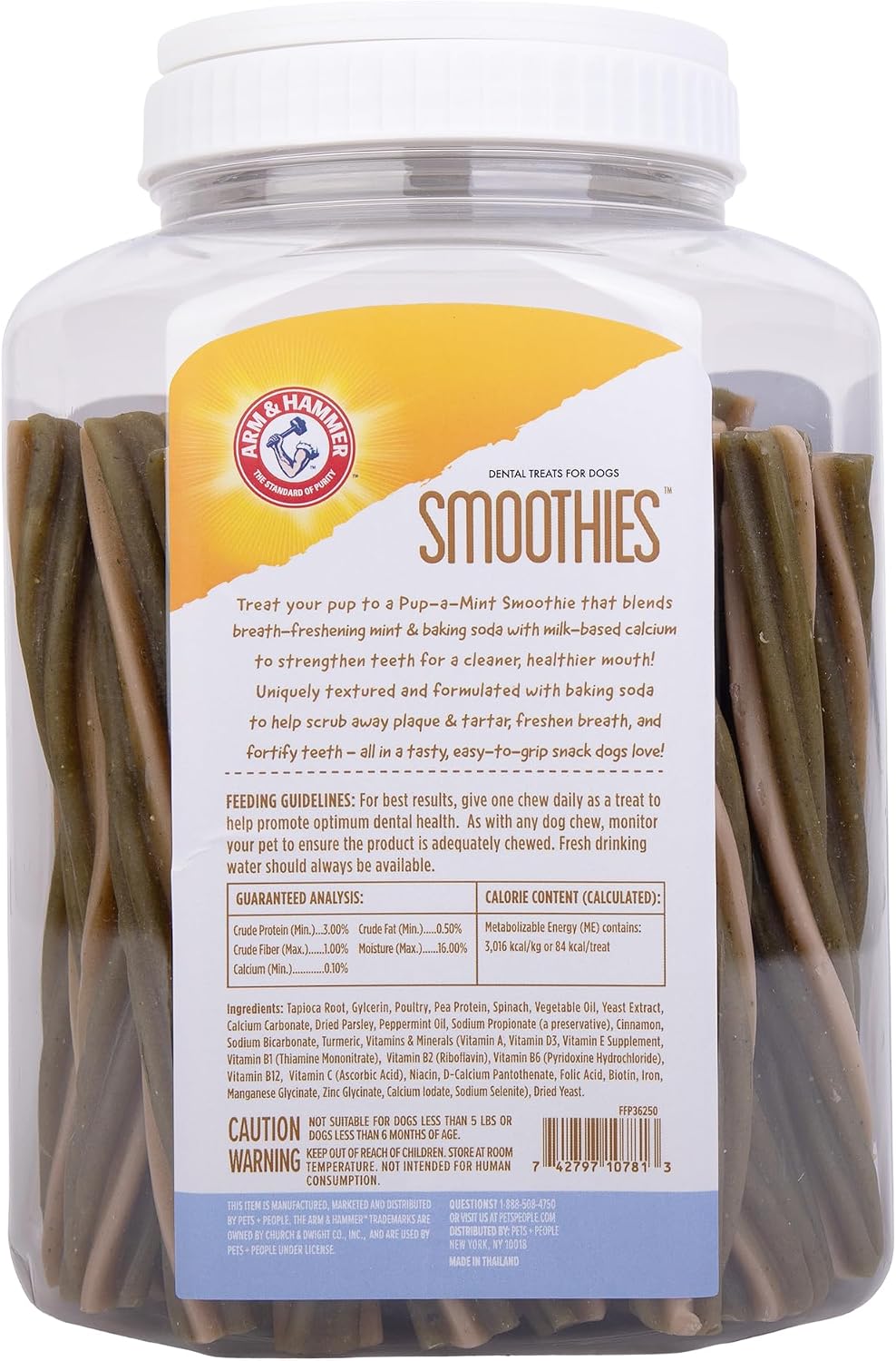 Arm & Hammer Smoothies - Masticables dentales para perros, sabor menta
