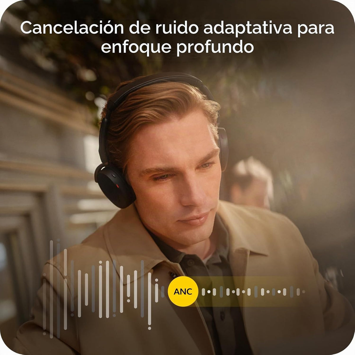 Jabra Evolve3 65 Flex - Auriculares inalámbricos Bluetooth con micrófono