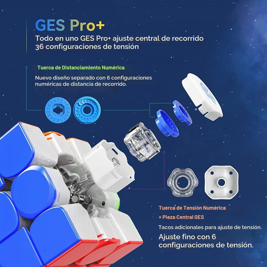 GAN 12 Maglev UV, Cubo de velocidad adhesivo 3x3 sin pegatinas Gans 56mm, cubo mágico de rompecabezas, juguetes para niños, adolescentes y adultos, regalos de cumpleaños y rellenos de calcetines