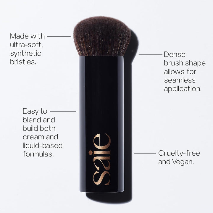 Saie La gran brocha líquida para base - Brocha de maquillaje suave...