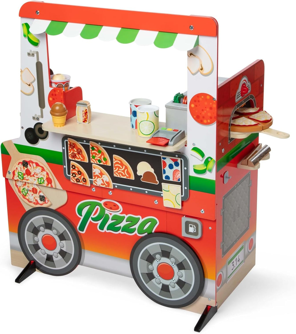 Melissa & Doug Wooden Pizza Food Truck Activity Center