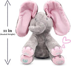 Dimple Kaia Elefante de Peluche Animado - Elefante Rosa de Peluche, Elefante rosa con baterías