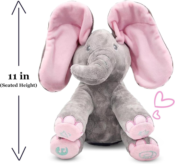 Dimple Kaia Elefante de Peluche Animado - Elefante Rosa de Peluche...