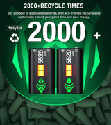 NinABXY Controller Rechargeable Battery Pack - 2X5520mWH Xbox Batte...