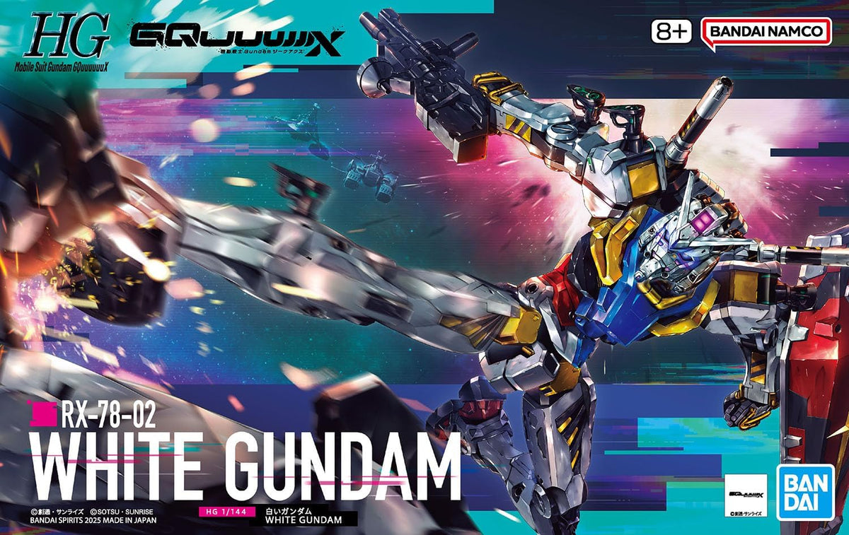 Bandai Hobby - Traje móvil Gundam GQuuuuuuuX - #12 Blanco Gundam HG 1/144 Modelo Kit