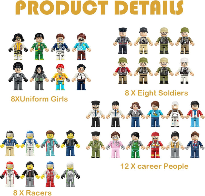 36 piezas de minifiguras mini figura de juguete relleno de