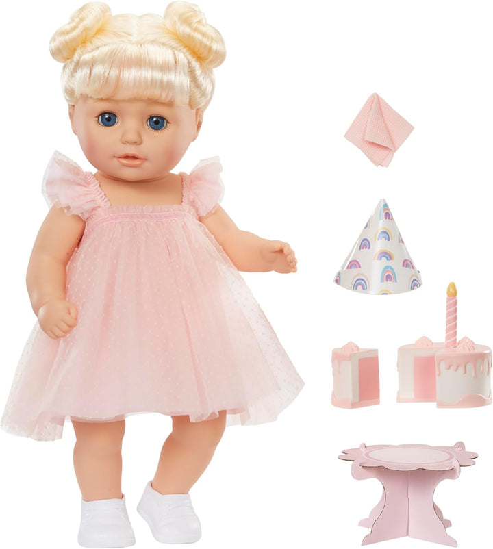 Baby Born Muñeca de cumpleaños Annabell - Ojos azules: característi...