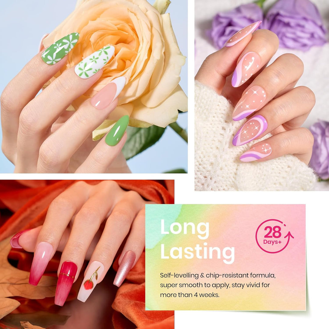Beetles - Set de esmaltes p\/uñas de 36 colores, purpurina colores...
