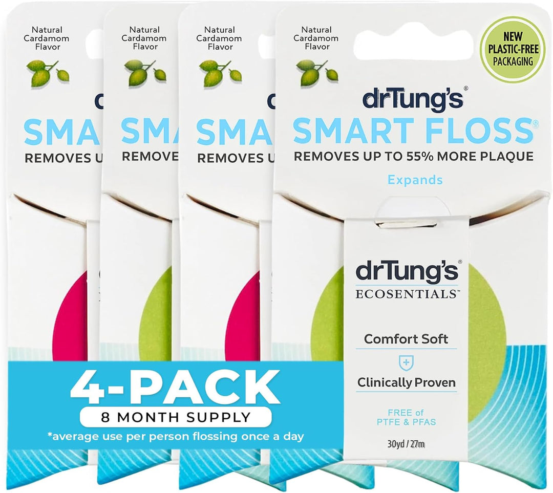 DrTung's Smart Floss - Hilo dental natural, libre de PTFE y PFA...