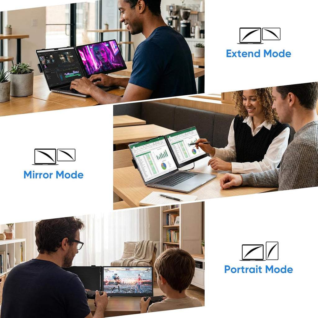 Extensor de pantalla para laptop, monitor portátil ultraportátil y...