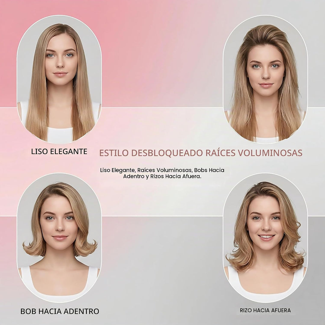 2026 para cabello corto - Cepillo alisador inalámbrico, iones negat...