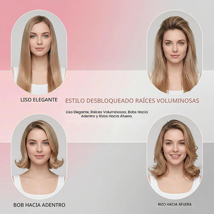 2026 para cabello corto - Cepillo alisador inalámbrico, iones negat...