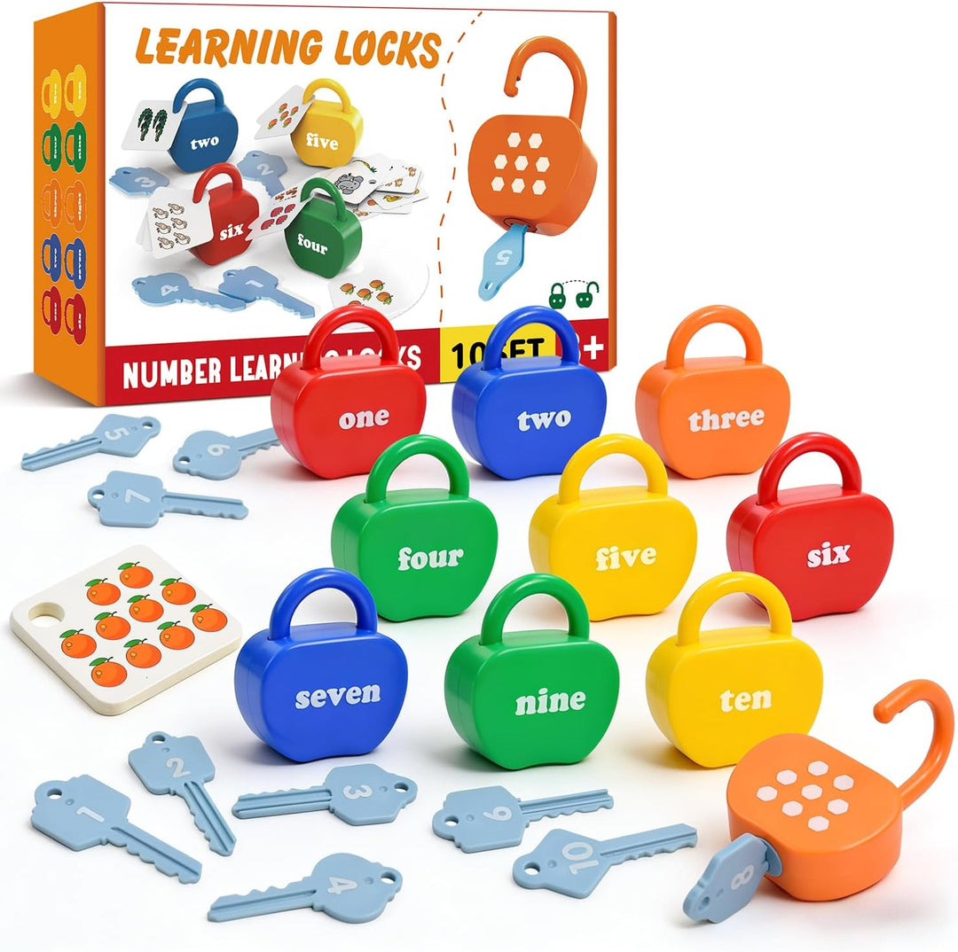 YYDeek Juguetes Montessori para niños pequeños con cerradura y llav...