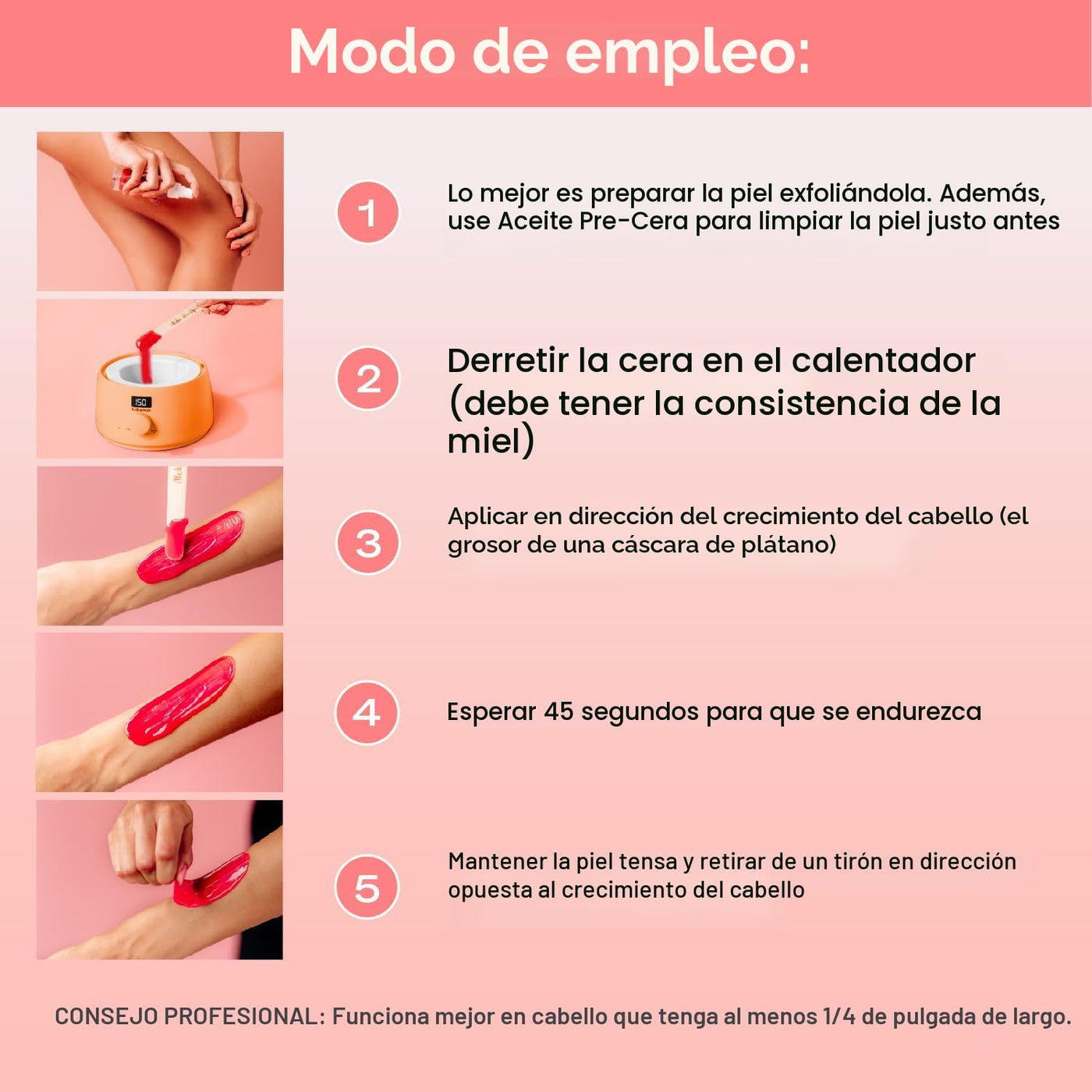 KoluaWax Kit de Cera Premium para Mujeres - Apto para Principiantes...