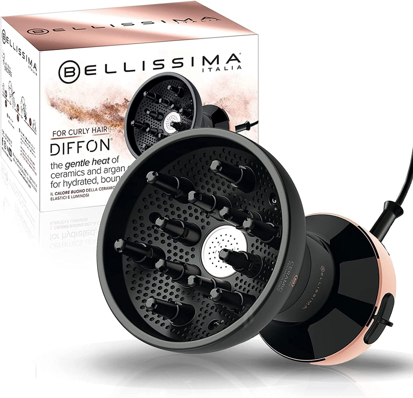Bellissima Difusor de Cabello Diffon y Secador de Cabello Rizado de...