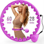 Infinity Hoop,2 en 1 Adjustable Fitness Hoop para Women Beginners